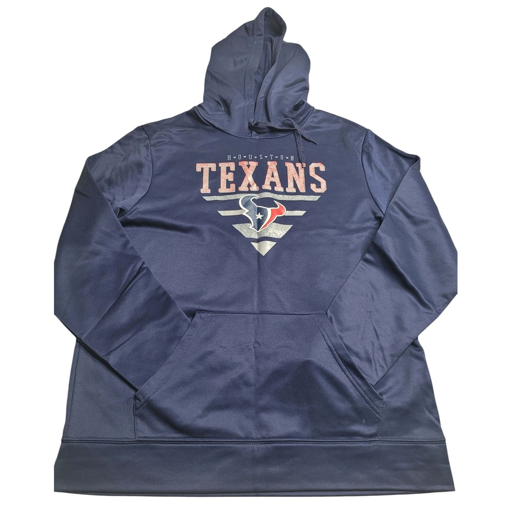 NFL Fan Apparel Houston Texans‎ Hoodie Sweater Men's Large Football Blue
